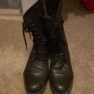 Size 10 Black Combat Boots